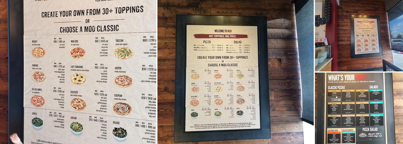 MOD Pizza Menu