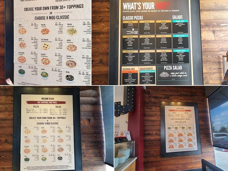 MOD Pizza Menu