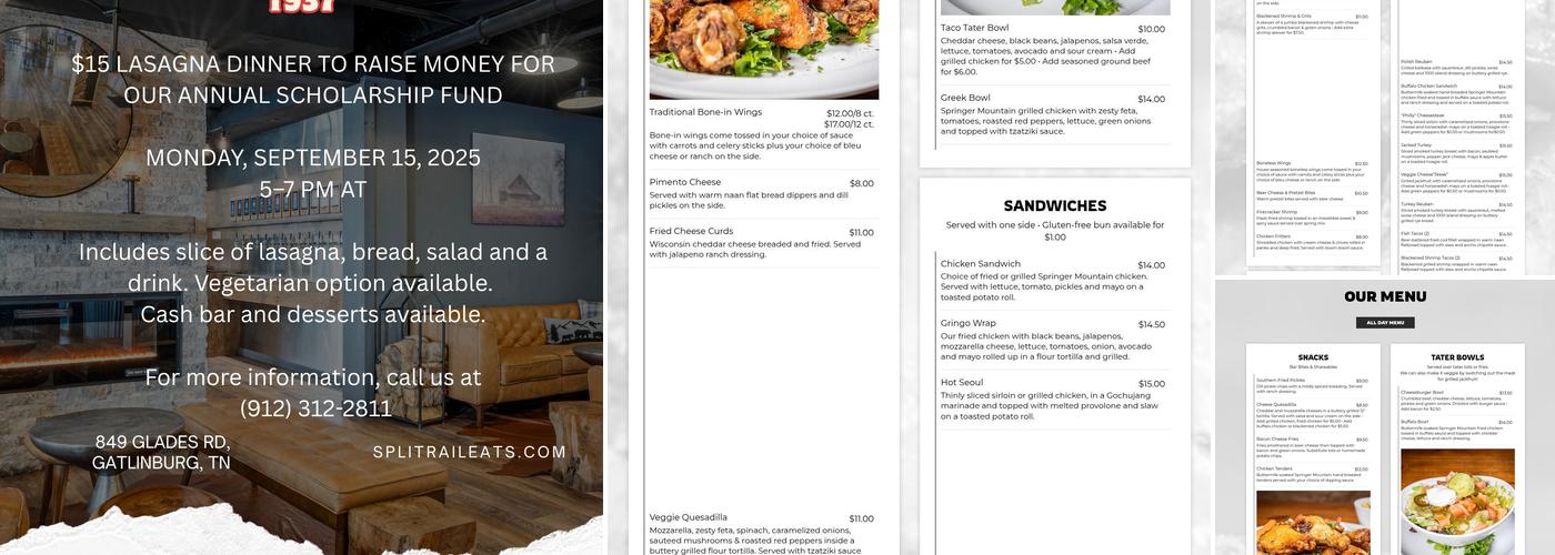 Split Rail Eats Menu