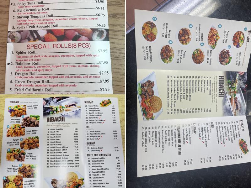 Hibachi Express Menu