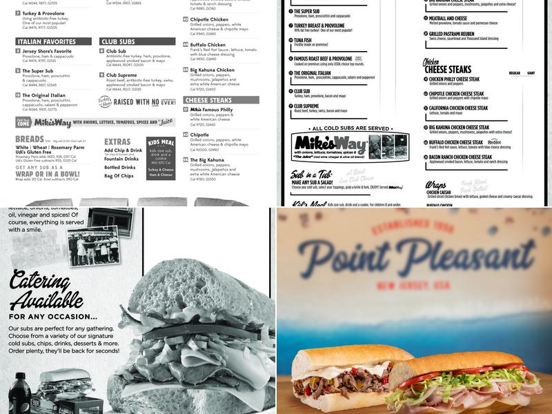 Jersey Mike's Subs Menu