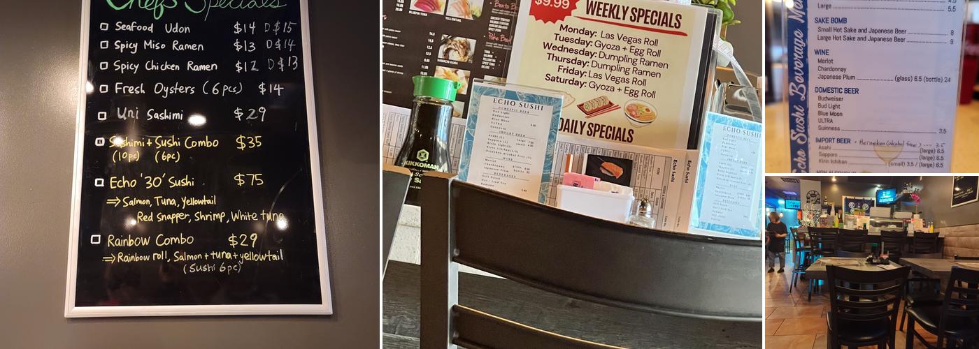 Echo Sushi Menu