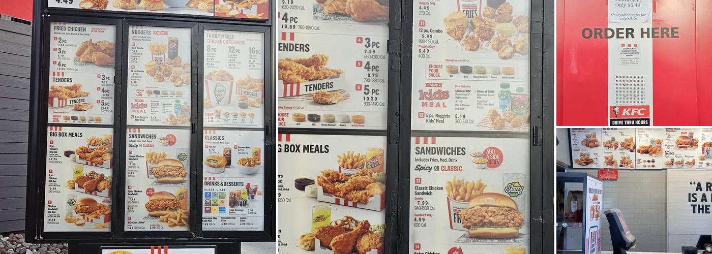 KFC Menu