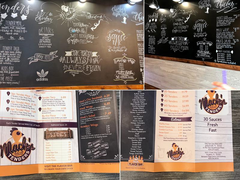 D&J BURRILL LLC Menu