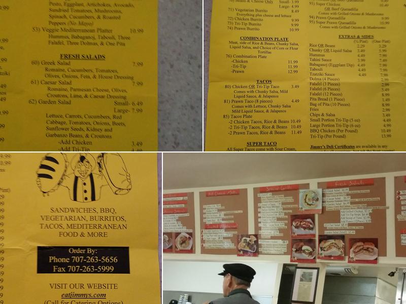 Jimmy's Deli Menu