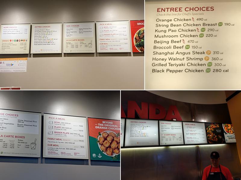 Panda Express Menu