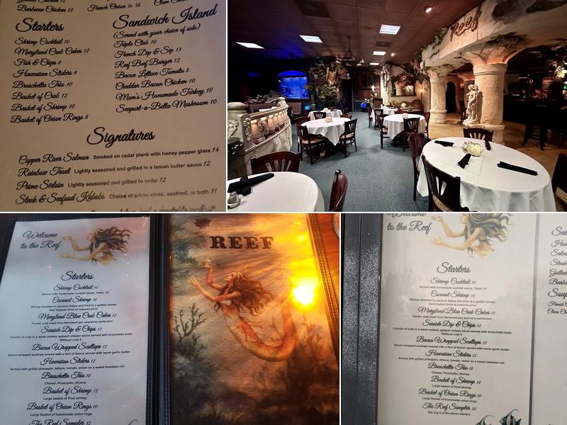 The Reef Menu