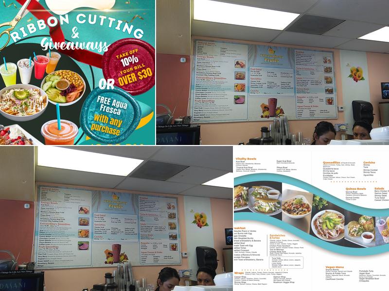 Extraordinary Fruits Menu