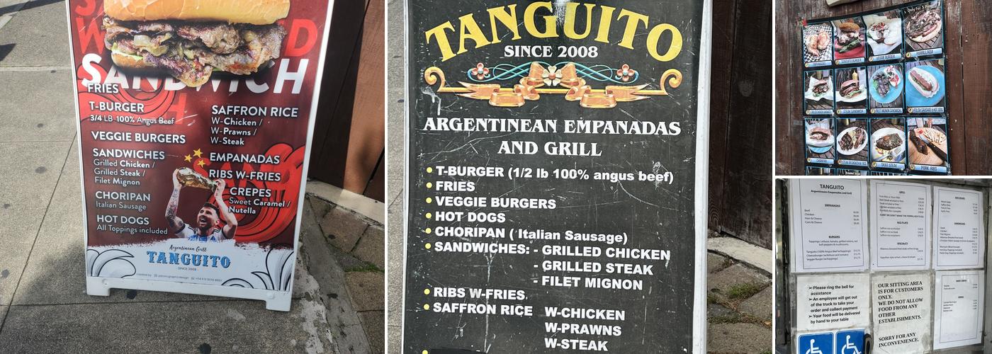 Tanguito Menu