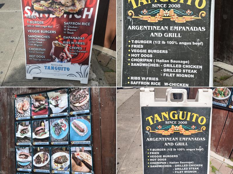 Tanguito Menu