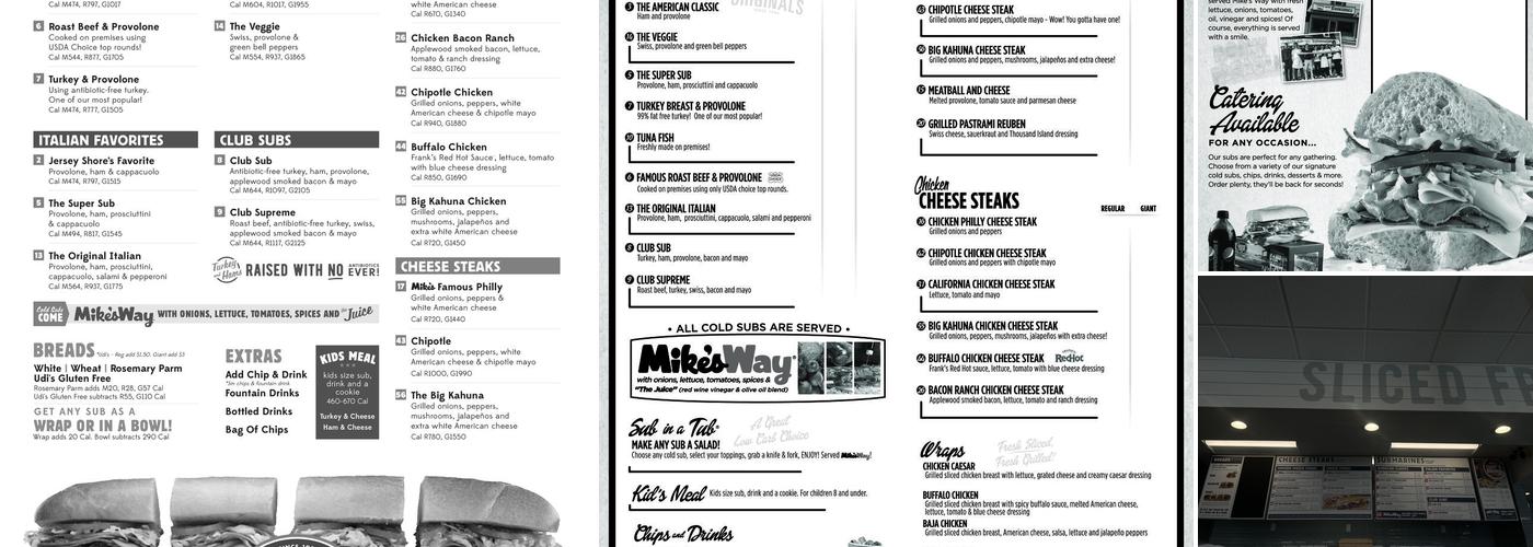 Jersey Mike's Subs Menu
