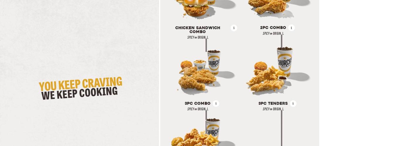 Church's Texas Chicken Menu