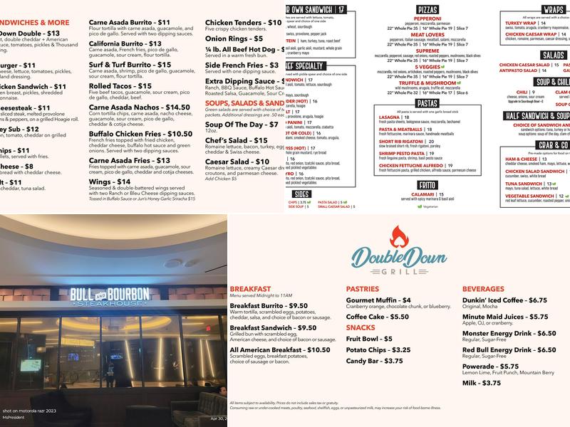 Sycuan Casino Resort Menu