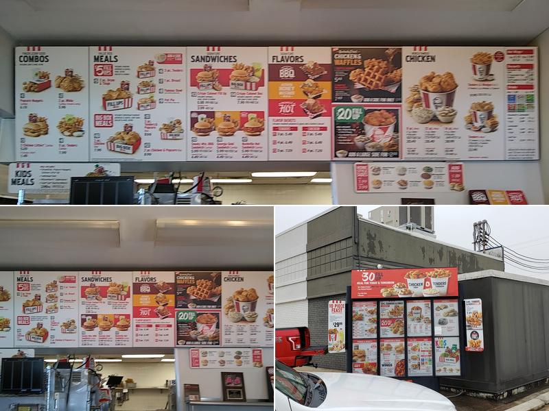KFC Menu