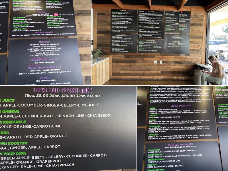 Fruit Fresh Superfood Delights Menu