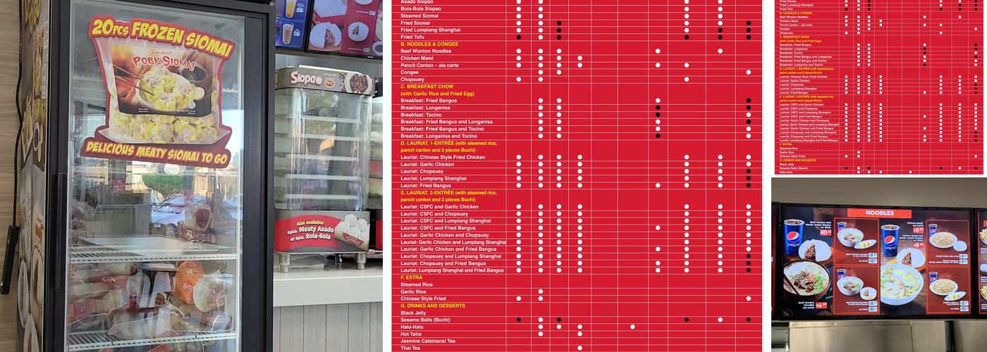 Chowking Menu