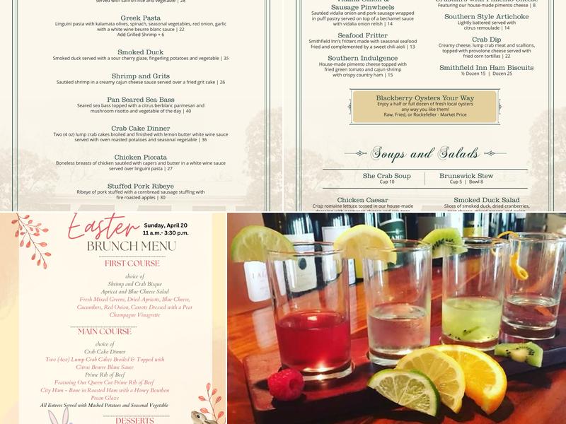 The Smithfield Inn and Tavern Menu