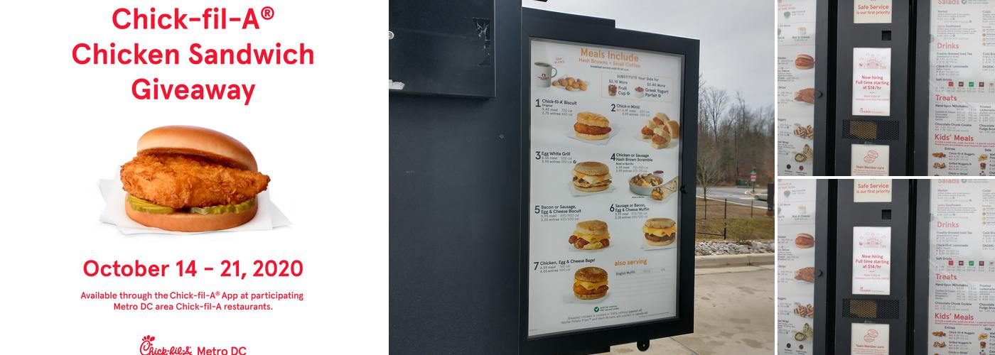 Chick-fil-A Menu