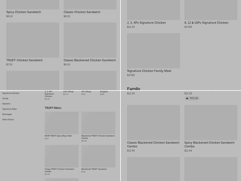 Popeyes Louisiana Kitchen Menu