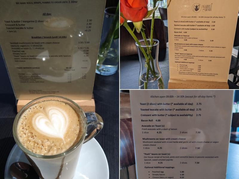 Against the Grain Coffee House Menu