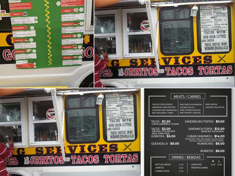 El Camioncito Del Sabor Taqueria Menu