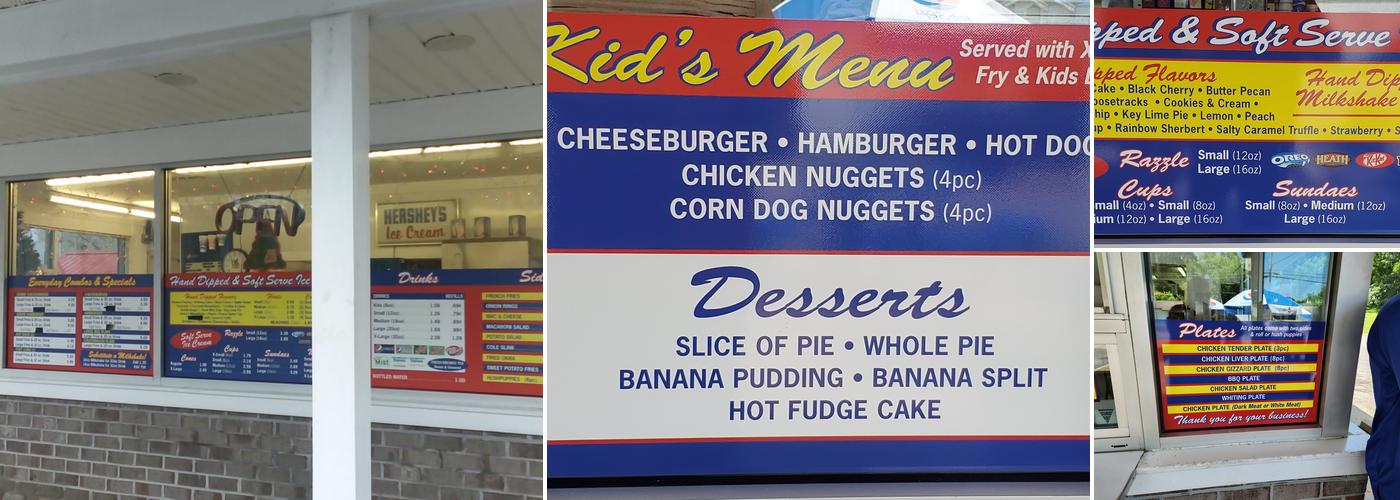 Debbie's Drive-In Menu