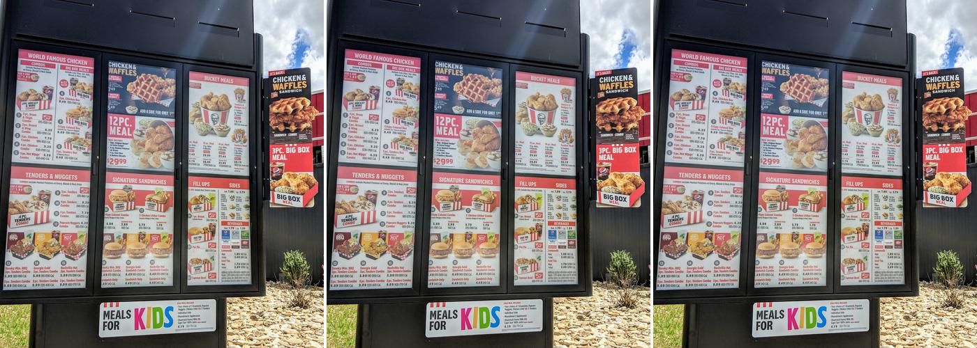KFC Menu