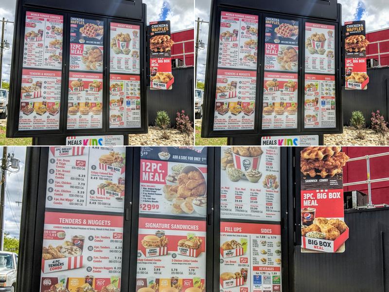KFC Menu