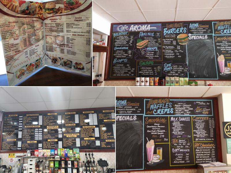 Cafe Aroma Menu