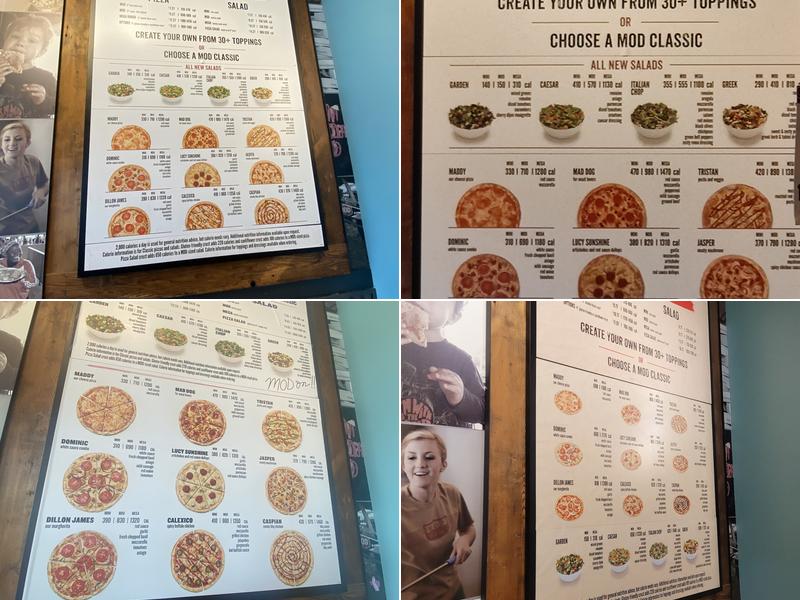 MOD Pizza Menu
