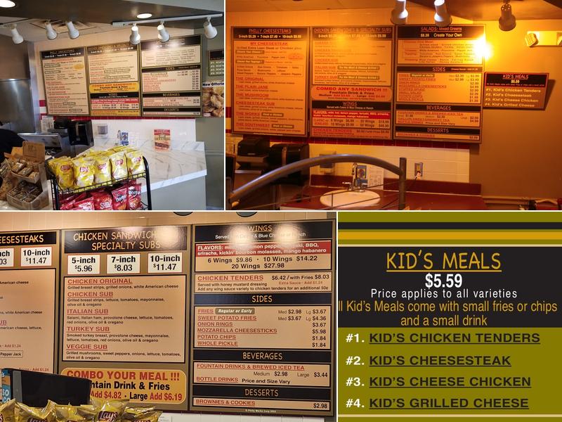 Philly Connection Menu