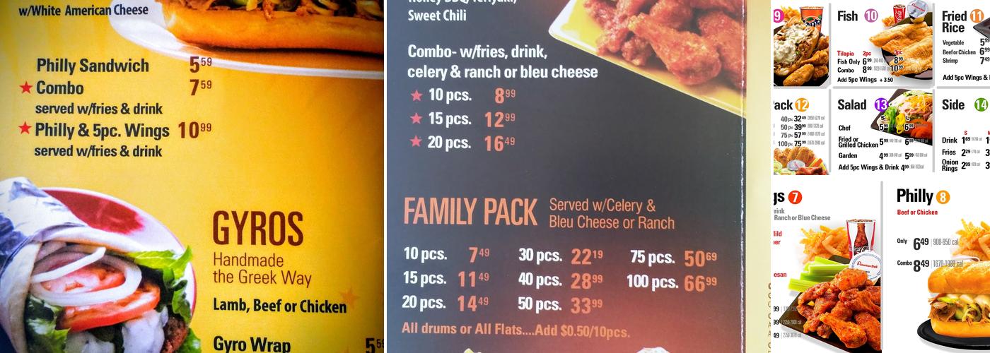 American Deli Menu