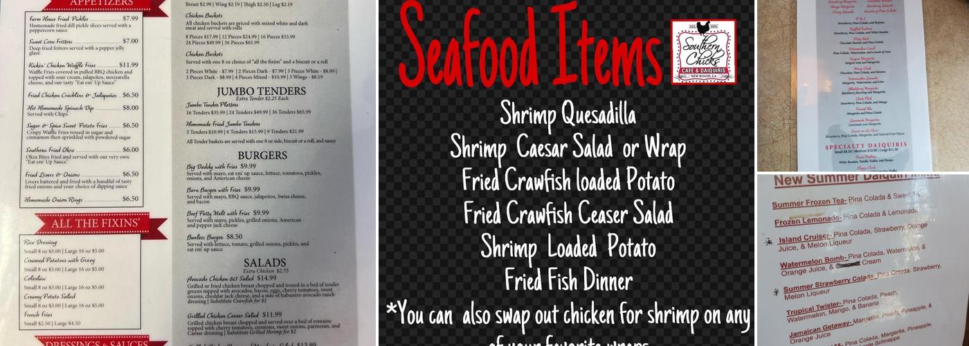 Southern Chicks Cafe & Daiquiris Menu
