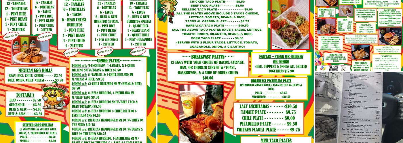 Tamale Kitchen Menu