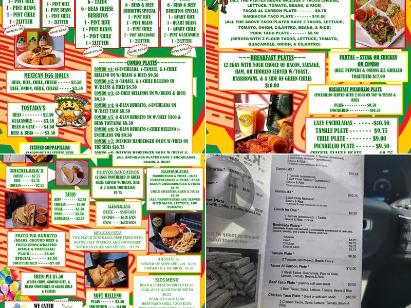 Tamale Kitchen Menu