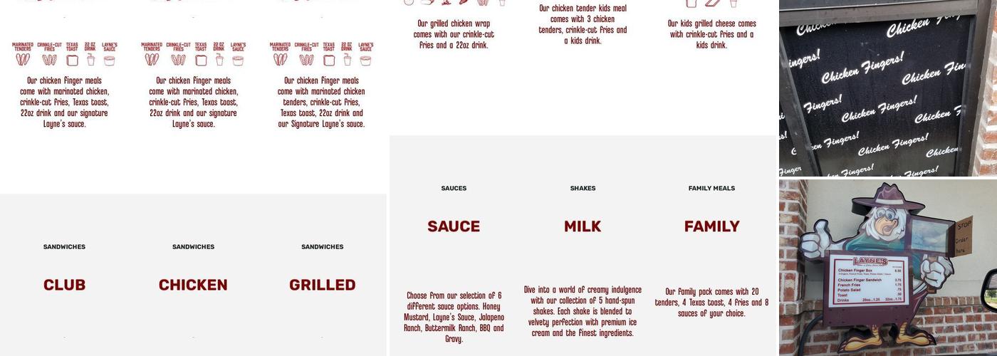 Layne's Menu
