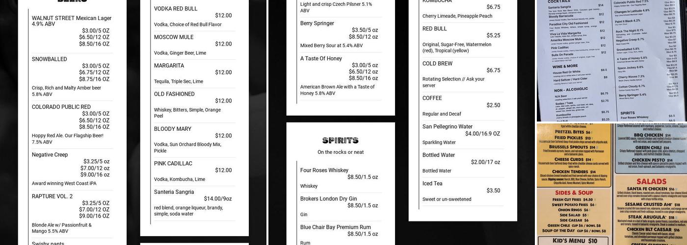 Black Shirt Brewing Co and Craft Pizza Kitchen Menu