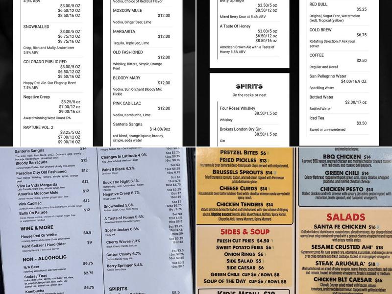 Black Shirt Brewing Co and Craft Pizza Kitchen Menu
