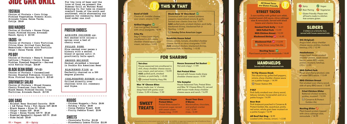 Mother Road Brewing Company Menu