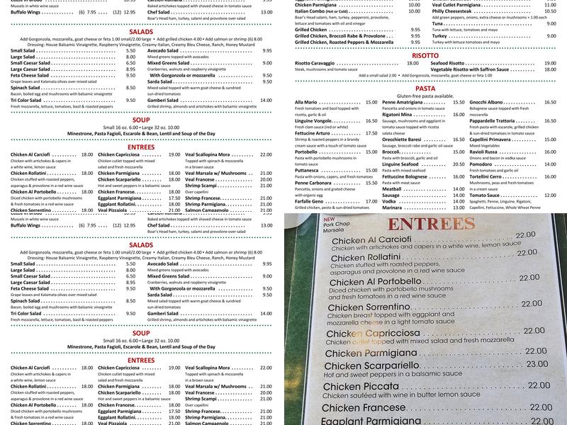 Mario the Baker Menu