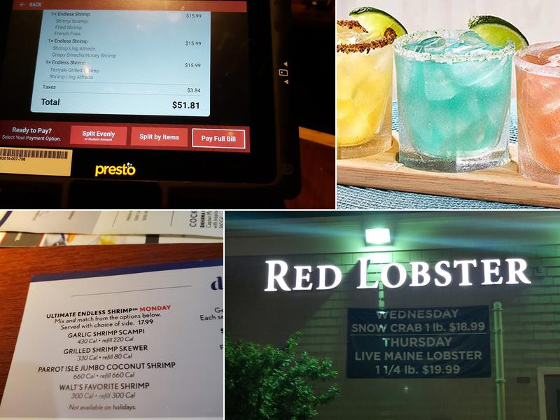 Red Lobster Menu