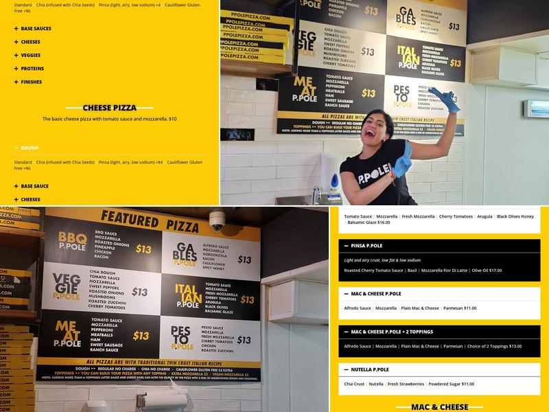 P.Pole Pizza Menu