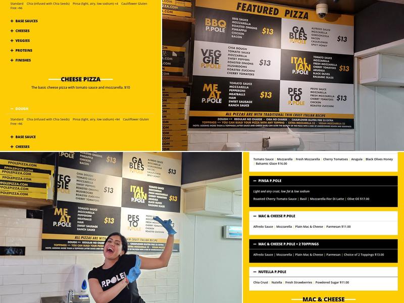 P.Pole Pizza Menu