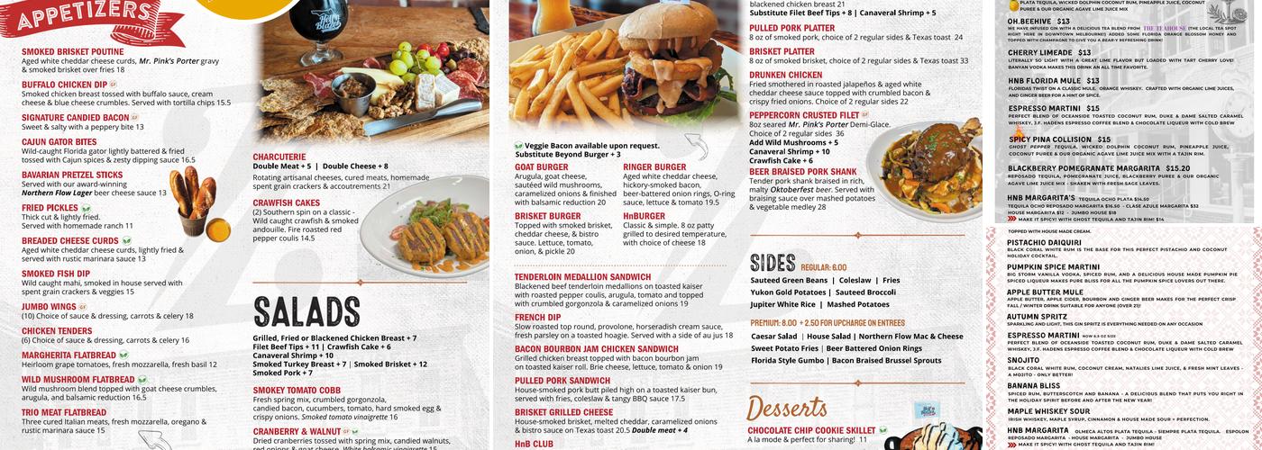 Hell 'n Blazes Brewing Company Menu