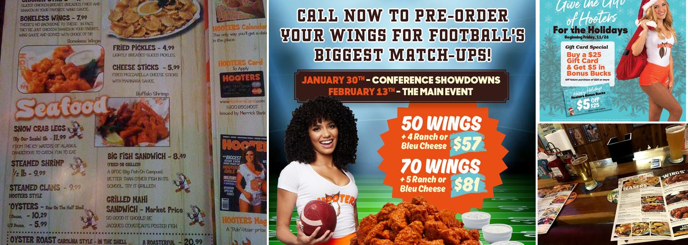 Hooters Menu