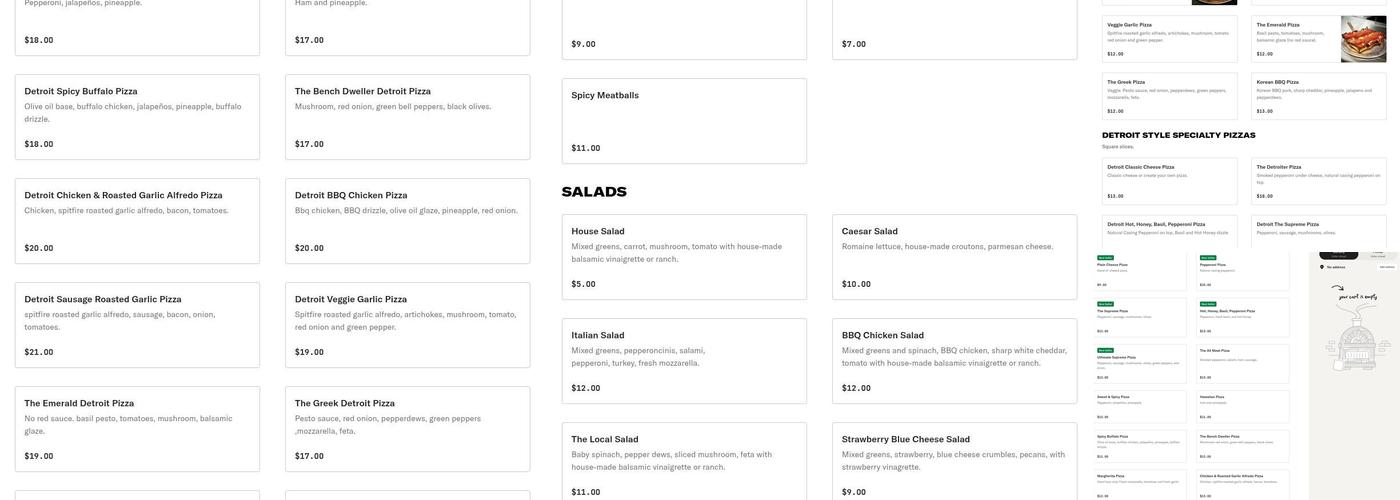 Spitfire | Craft Pizza & Pints Menu