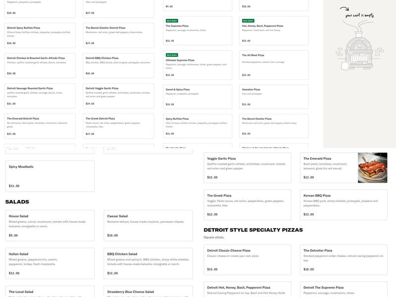 Spitfire | Craft Pizza & Pints Menu