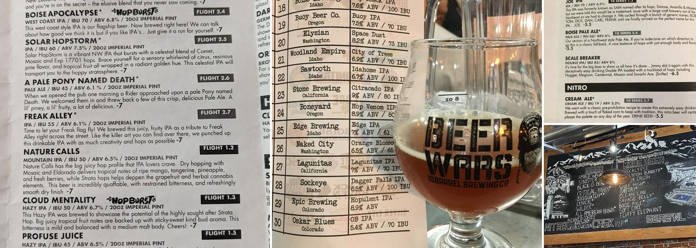 10 Barrel Brewing Boise Menu