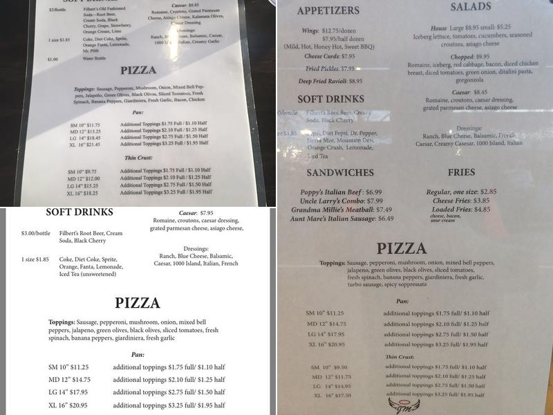 Lefty's Pizza Kitchen Menu