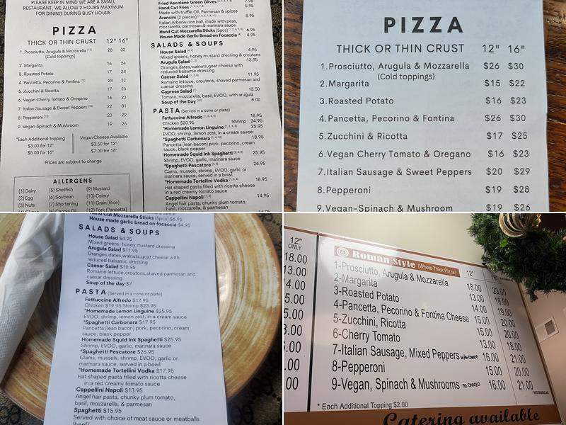 Anto Pizza & Pasta Menu